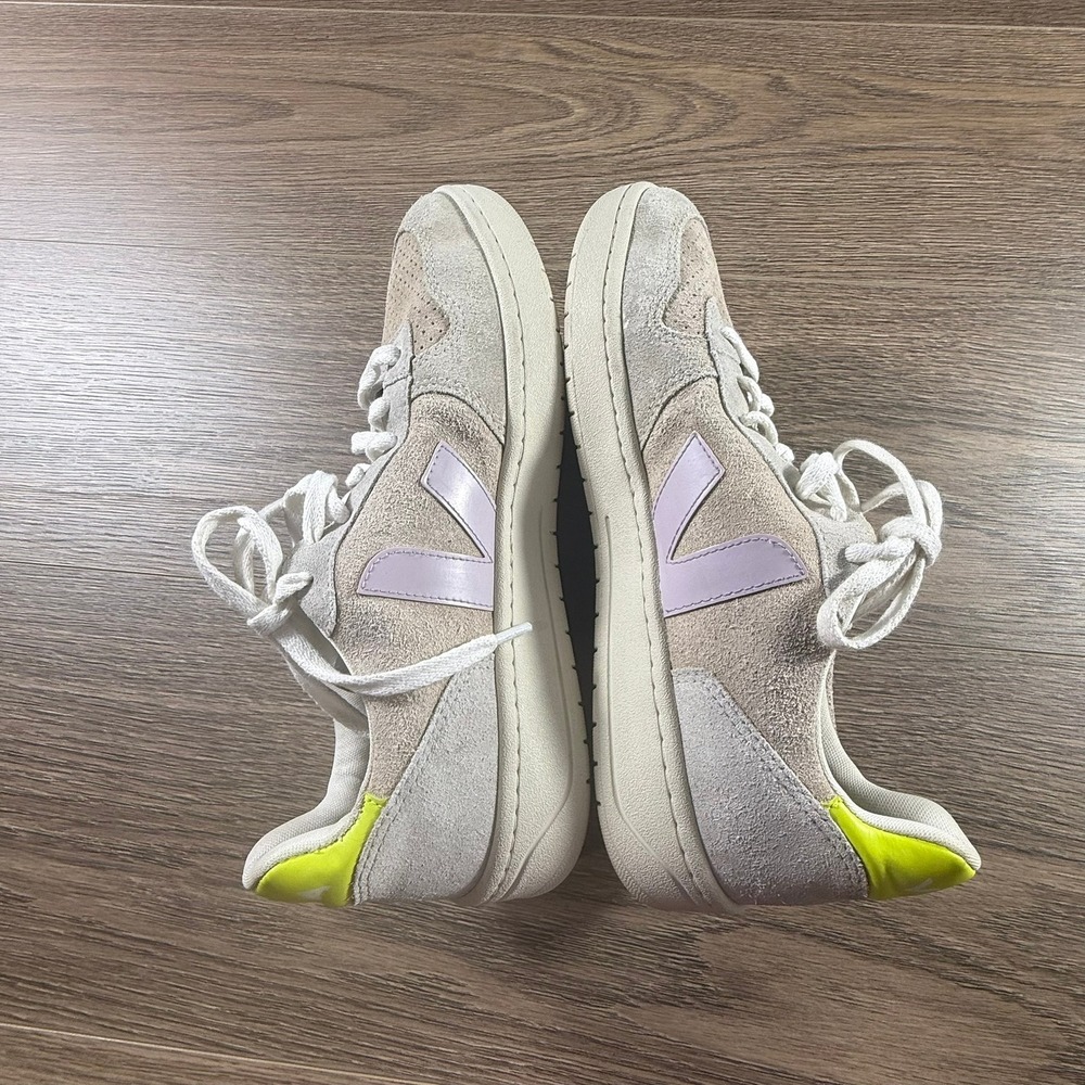 Veja V-10 Suede Multicolor Sable Sneakers Lifestyle Casual Laces Size 11 Low Top - Picture 13 of 16